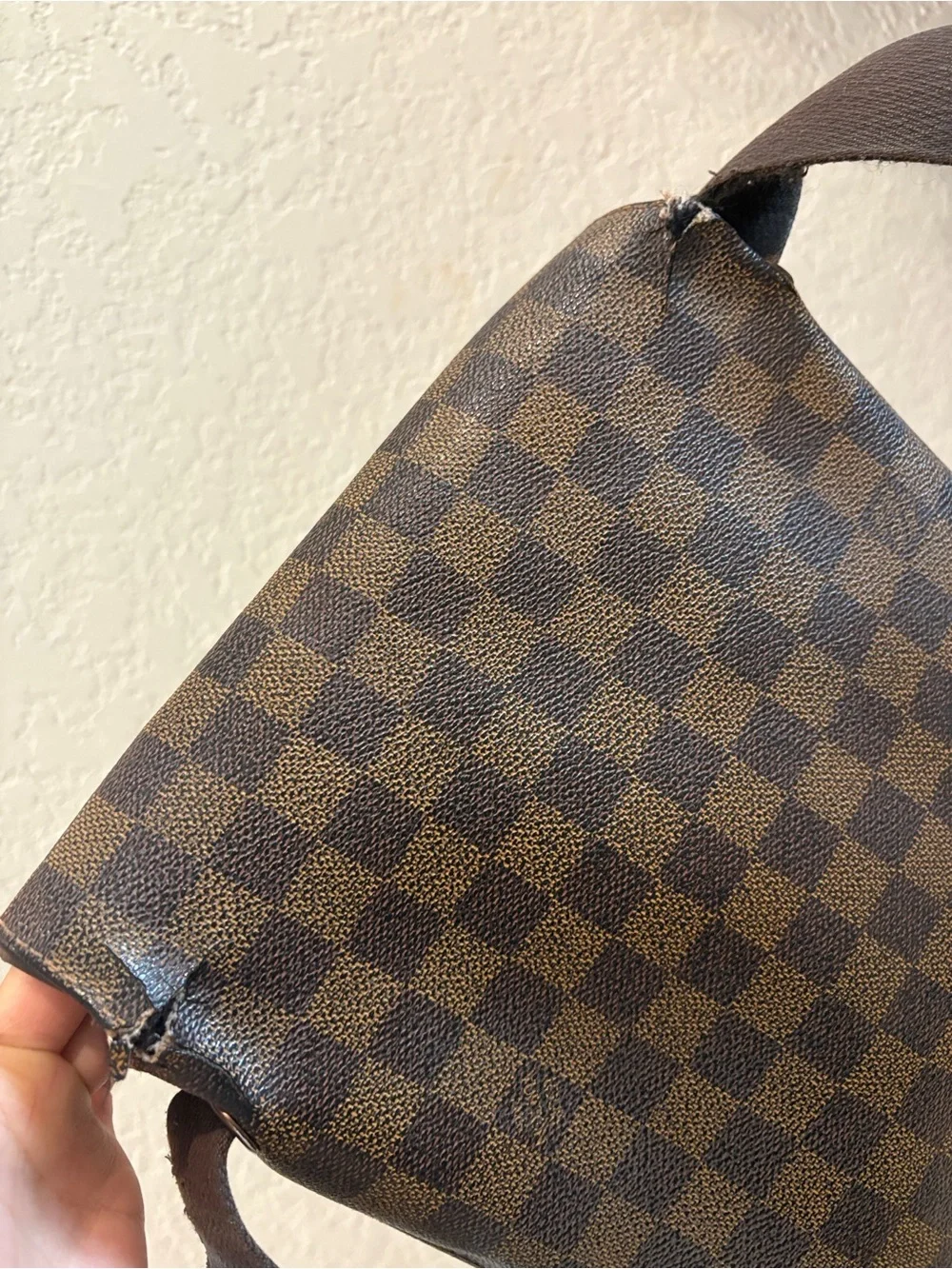 Louis Vuitton Damier Ebene Brown Brooklyn PM Crossbody Bag